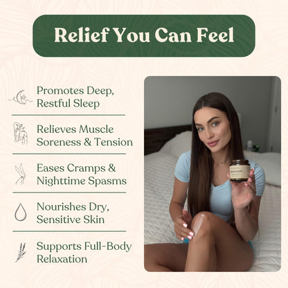 Remedy Mama Magnesium Cream for Sleep, Cramps & Muscle Soreness – with Hemp Seed Oil, Jojoba, Shea & Mango Butter – Natural, Skin-Friendly & Safe for Kids – Lavender – 4oz Glass Jar – Made in Canada Remedy MamaBuy Supplements Australia