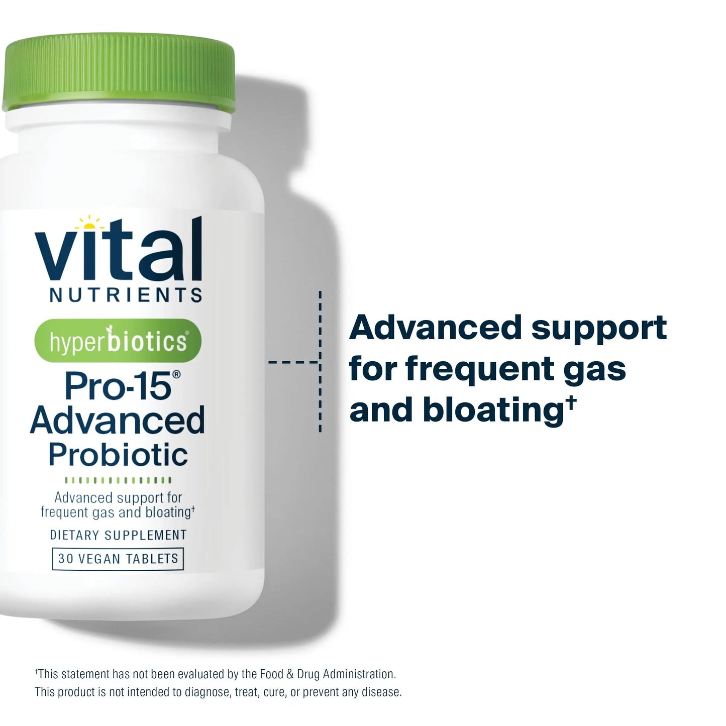 Hyperbiotics Vital Nutrients Pro-15 Advanced Probiotics for Women and Men | 15 Strains + Kiwifruit | Clinically Studied Daily Probiotics for Digestive Health, Gas, & Bloating | 30 Vegan Tablets HyperbioticsBuy Supplements Australia