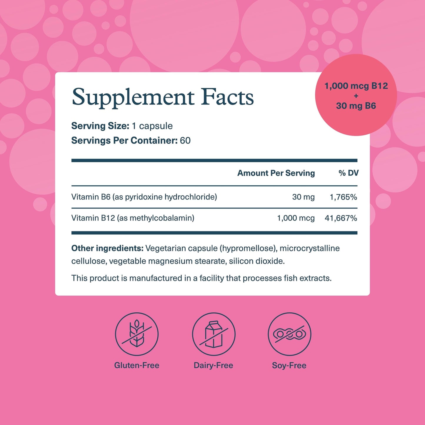 Youtheory B12B6 - Vitamin B12 & B6 - Supports Mood, Nervous System & Metabolism* - Aids Memory & Stress Management*