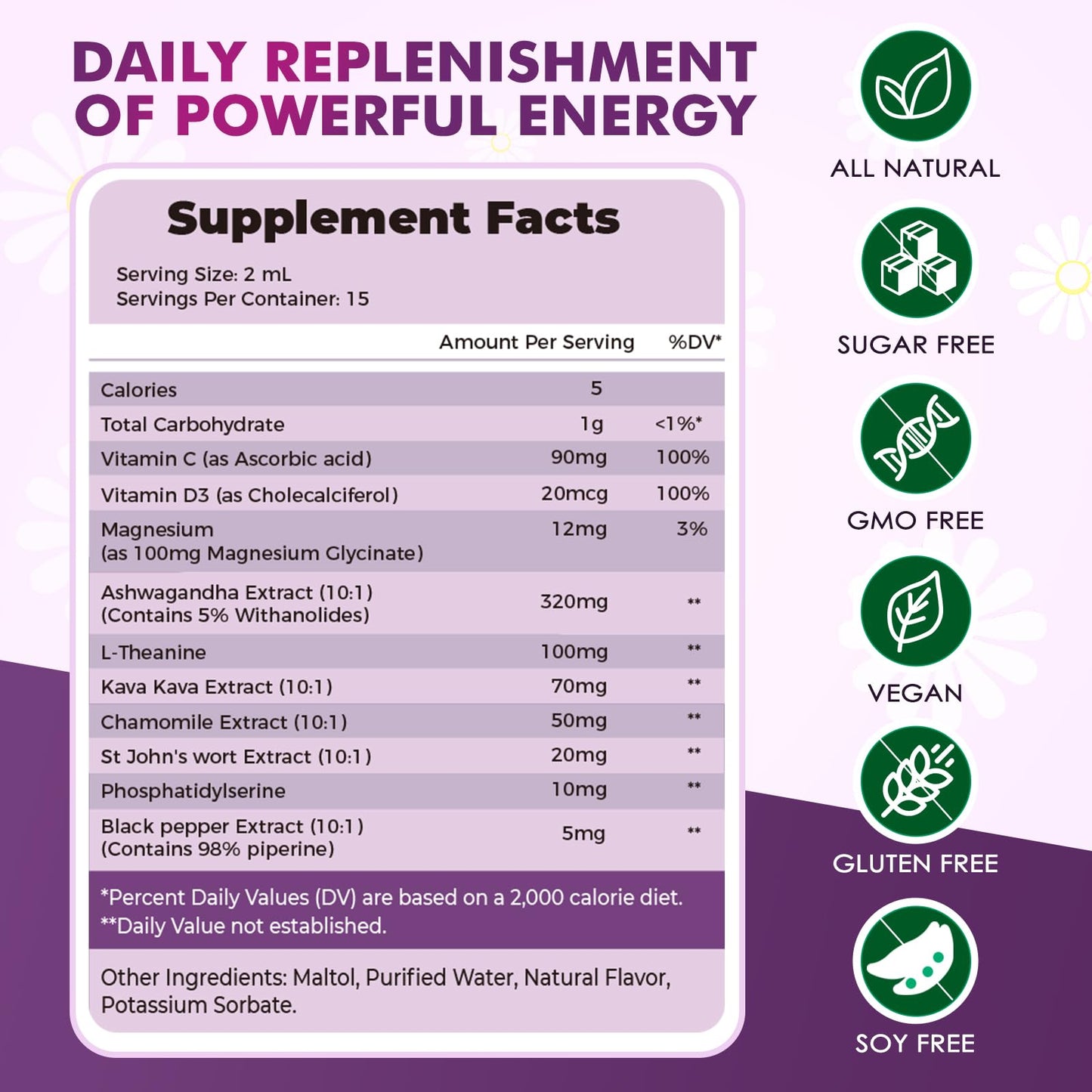JUYIHEAL Cortisol Supplements, 10 in 1 Cortisol Detox Manager Reducer Hormone Balance Liquid Drops with Ashwagandha, Magnesium, L-theanine JUYIHEALBuy Supplements Australia