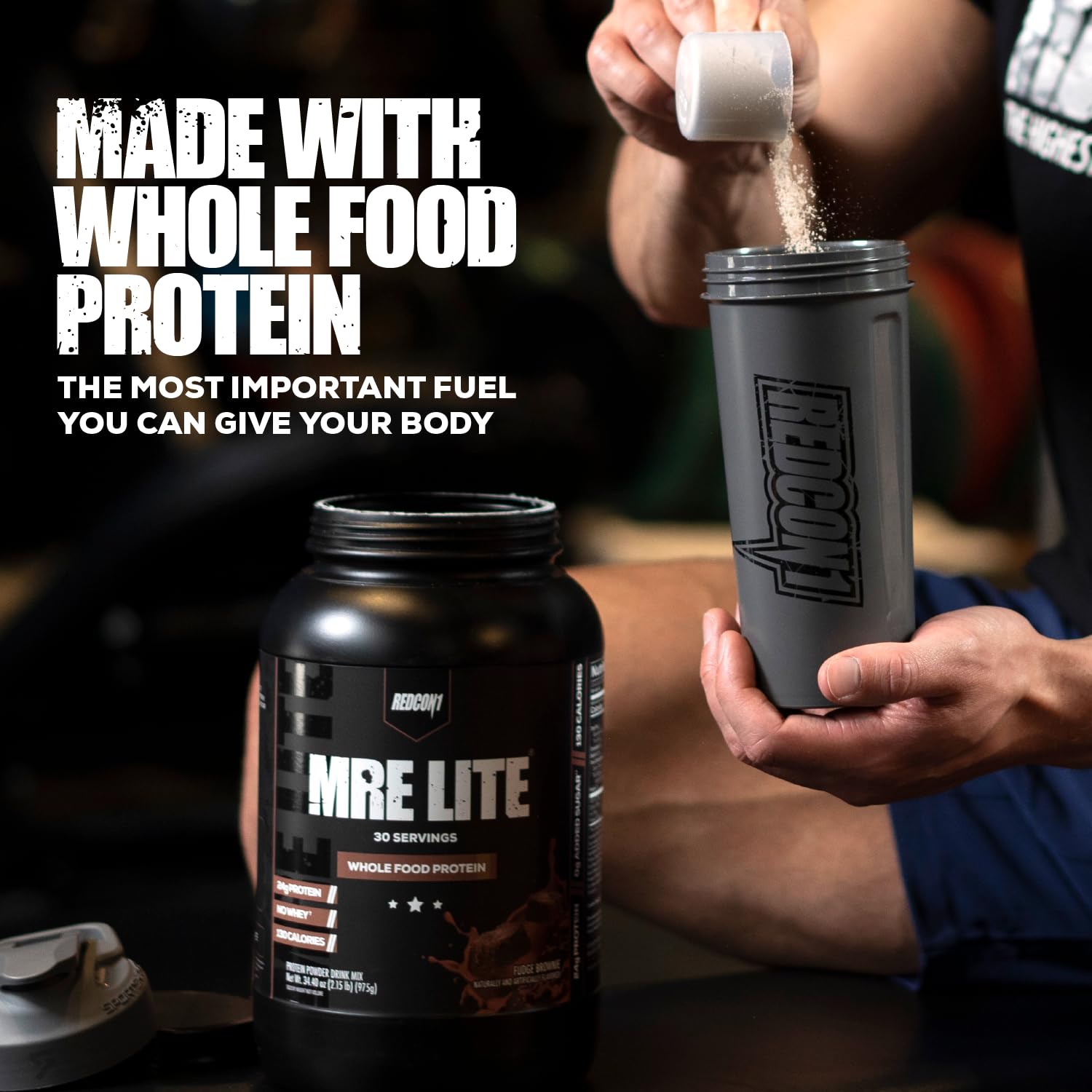 REDCON1 MRE Lite Whole Food Protein Powder, Oatmeal Chocolate Chip - Low Carb REDCON1Buy Supplements Australia