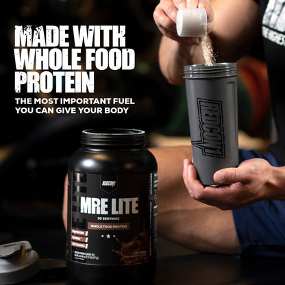REDCON1 MRE Lite Whole Food Protein Powder, Oatmeal Chocolate Chip - Low Carb REDCON1Buy Supplements Australia