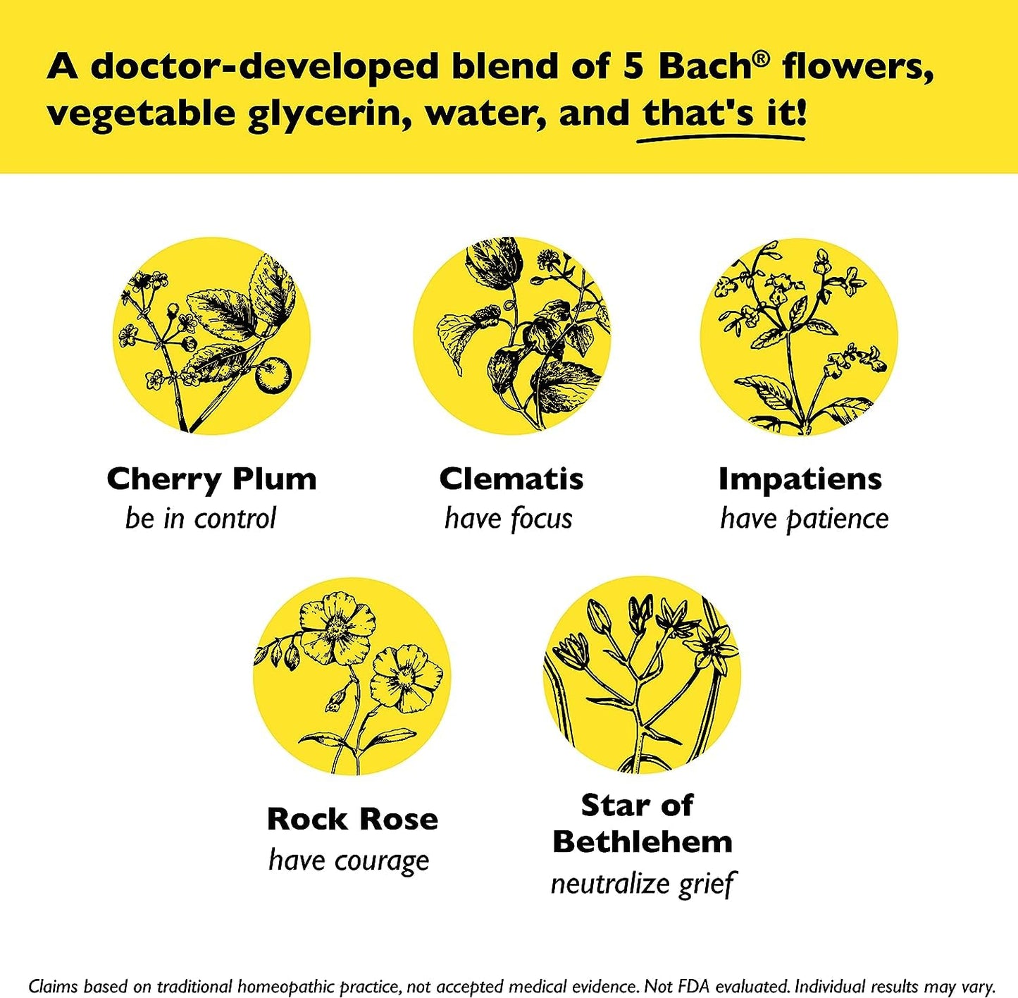 Bach RESCUE Remedy Dropper 10mL Bundle, Non-Alcohol Formula, Natural Stress Relief RESCUEBuy Supplements Australia