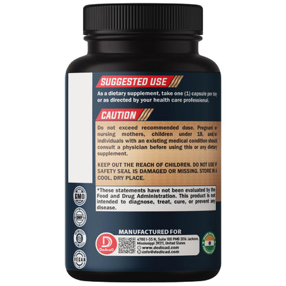 DEDICAD Kava Kava Capsules - 3 Month Supply - 9 Herbs with Ginkgo Biloba, Ashwagandha Root, Andean Cocoa, Graviola Leaf, Chamomile, Valerian, Lemon Balm & Skullcap - Support Mood & Immune - 90 Pills DEDICAD buy supplements Au
