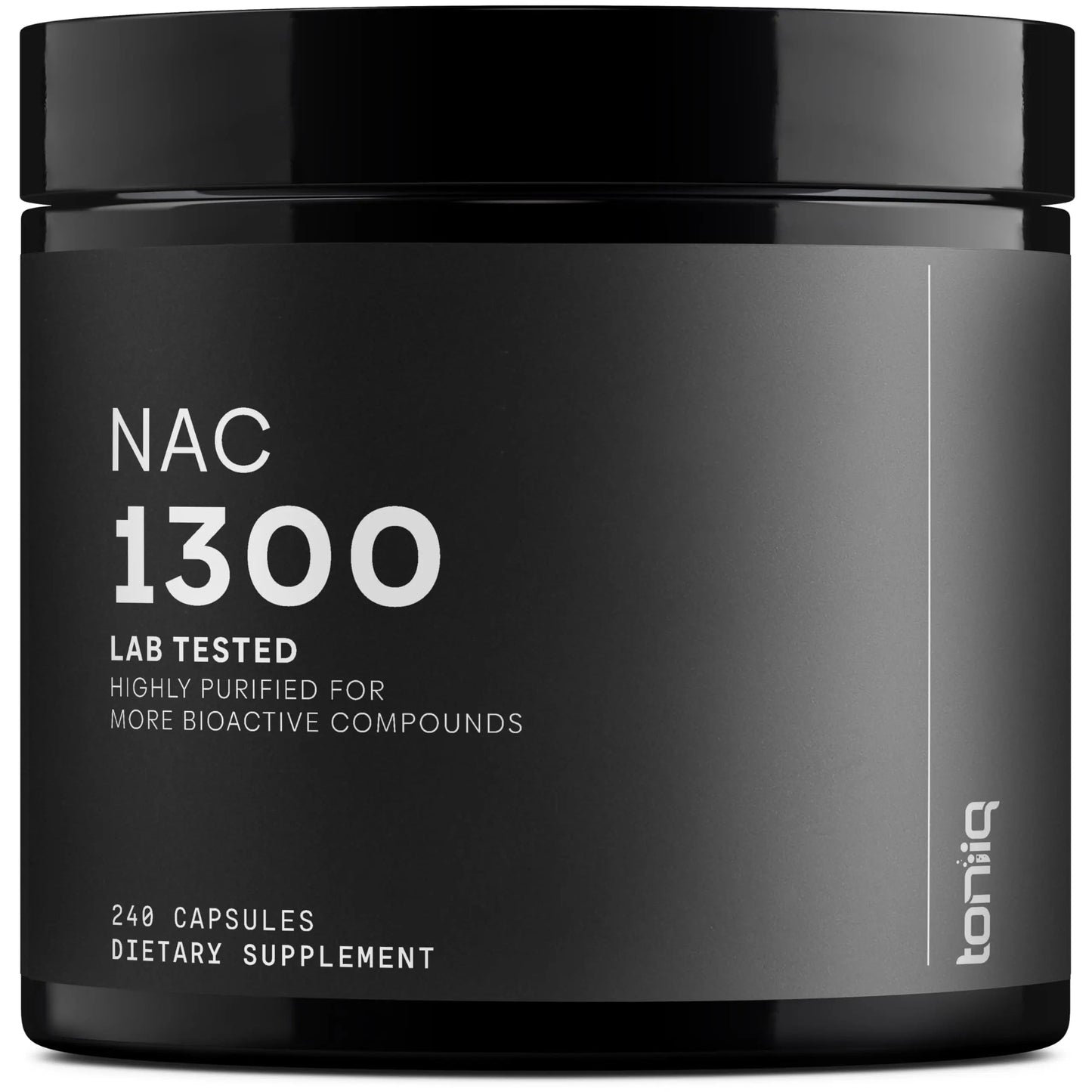 Toniiq 1300mg NAC - 4 Month Supply - Min. 98%+ Tested Purity - Ultra High Strength Bioavailable NAC Cysteine Supplement - 240 Vegetarian N Acetyl Cysteine Capsules -Lab Tested TQ Toniiq buy supplements Au