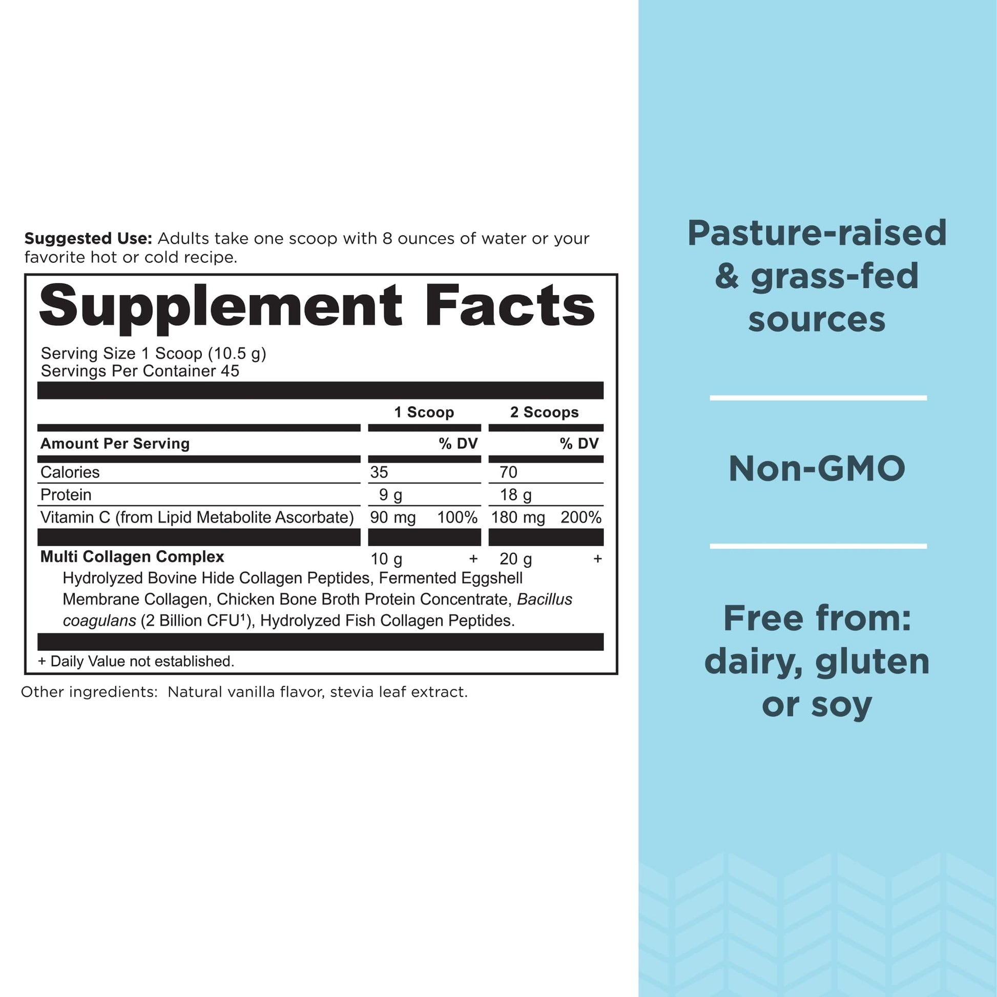 Ancient Nutrition Collagen Peptides Powder, Multi Collagen Protein, Women & Men, Vitamin C, Probiotics, Hydrolyzed Collagen, Supports Skin, Joints, Gut Health, Vanilla, 45 Servings Ancient Nutrition buy supplements Au