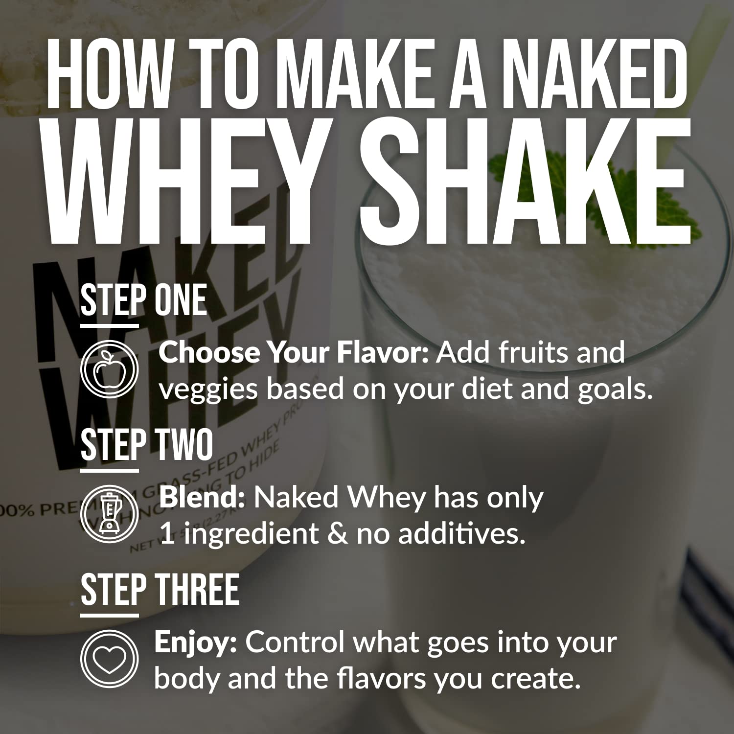 Naked Nutrition Naked Whey 1Lb - Only 1 Ingredient, Grass Fed Whey Protein Powder Naked NutritionBuy Supplements Australia