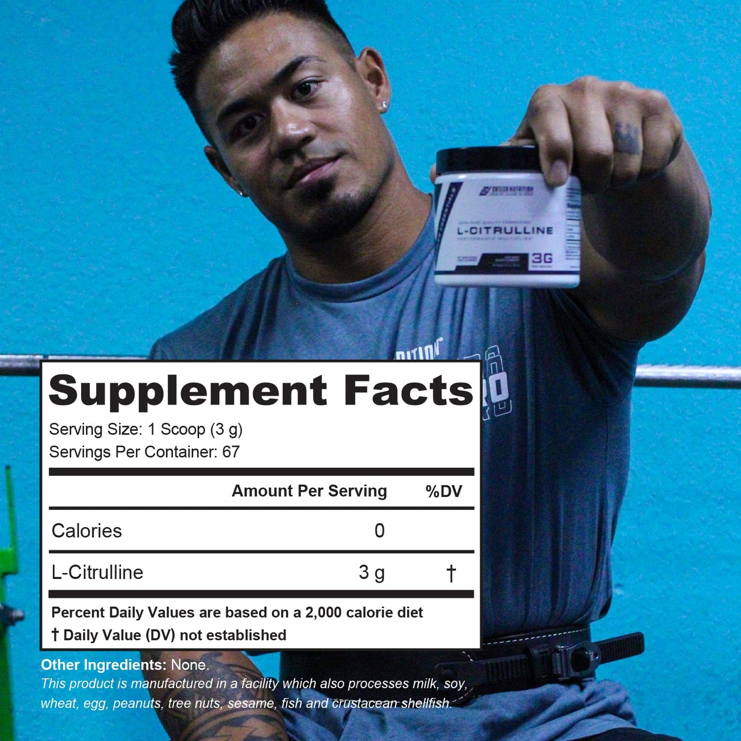Cutler Nutrition Jay Essentials 100% Pure L-Citrulline Powder Unflavored 3g Per Serving Supports Endurance and Pumps (2 Pack)