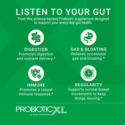 OmegaXL ProbioticXL - Probiotic & Prebiotic, Shelf Stable - Blend 11 Strains - Promote Healthy Gut Flora Growth, 12.5 Billion CFU - Non-GMO, Gluten-Free - 30 Veggie Caps OmegaXL buy supplements Au