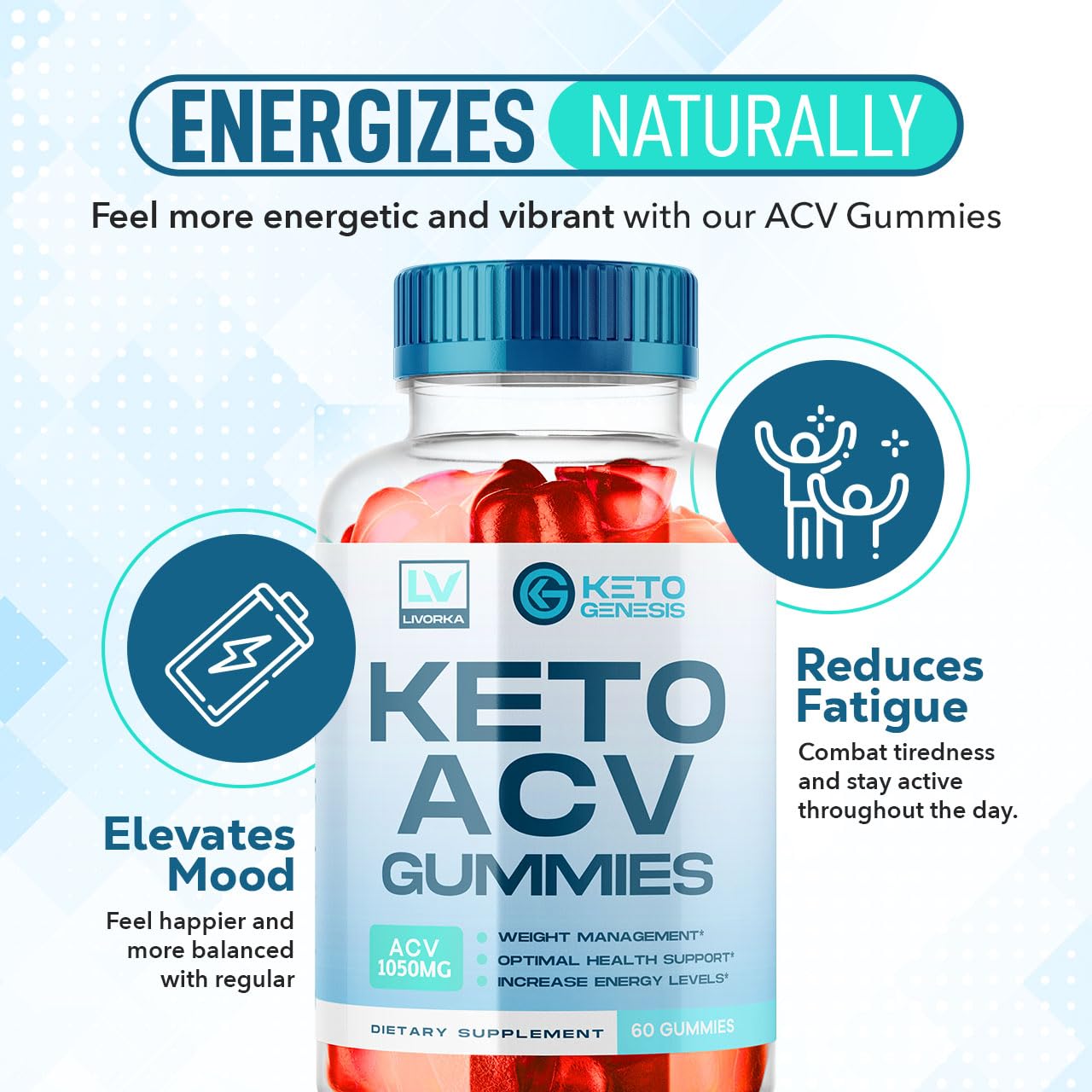 5 Pack - Keto Genesis Keto ACV Gummies Advanced Weight Loss, Genesis ACV, Genesis LIVORKABuy Supplements Australia