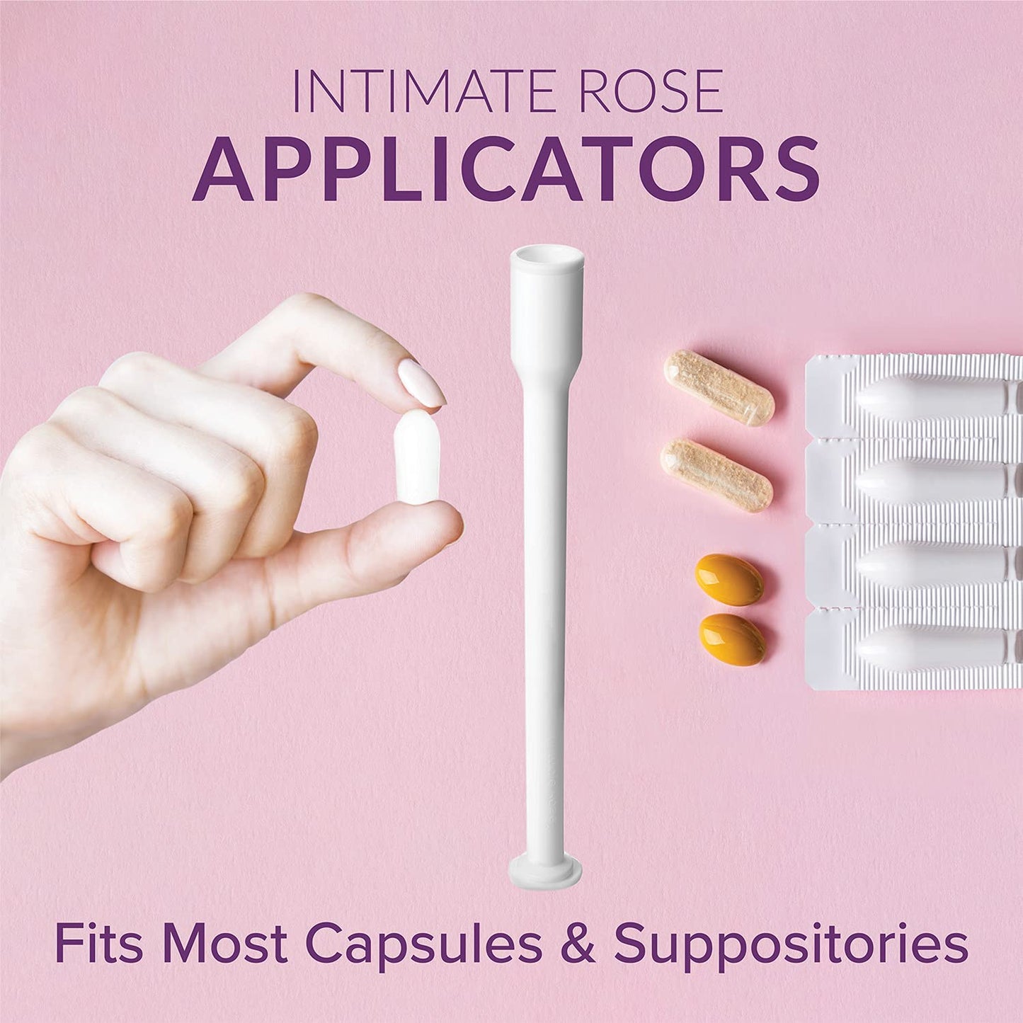 Intimate Rose 15 Count Vaginal Suppository Applicator - Fits Most Boric Acid Suppositories & Vaginal Suppository - Individually Wrapped Suppository Applicators from Intimate RoseBuy Supplements Australia