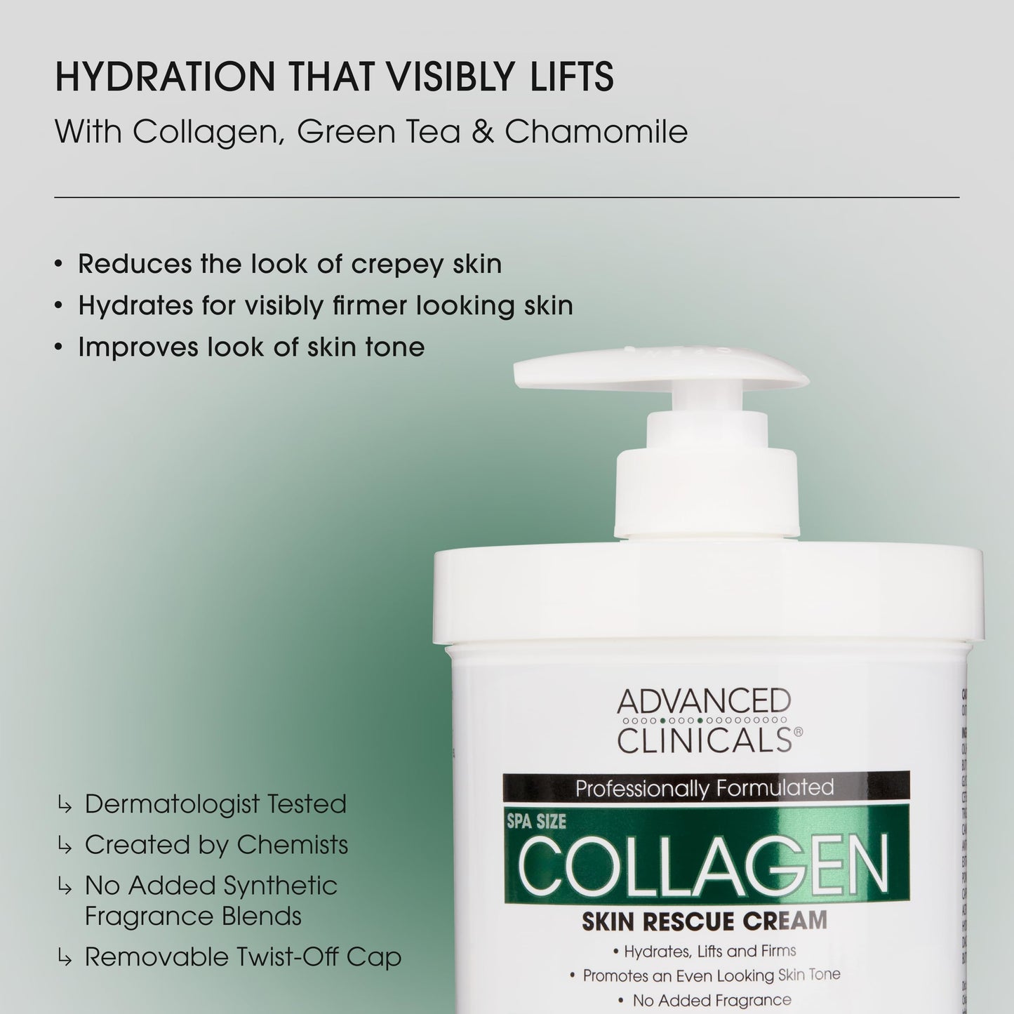 Advanced Clinicals Collagen Cream Body Lotion & Face Moisturizer W/Vitamin E | Skincare Moisturizing Collagen Lotion For Women, Men, Hand, & Neck Improves Look Of Crepey Skin & Uneven Dry Skin, 2pc Advanced Clinicals buy supplements Au