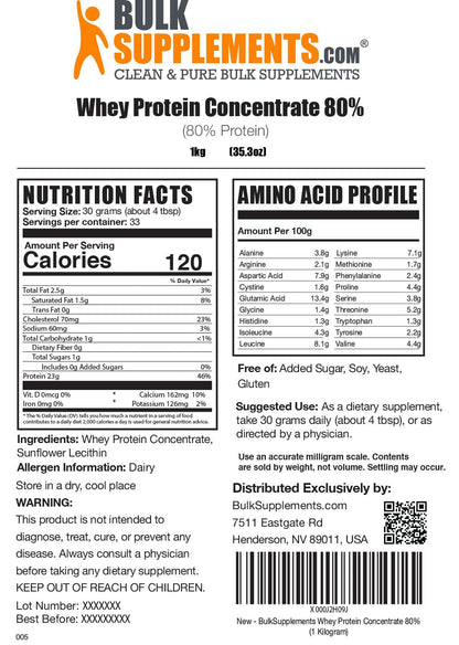 BulkSupplements.com Whey Protein Concentrate - Whey Protein Powder - Protein Powder BULKSUPPLEMENTS.COMBuy Supplements Australia