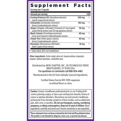 New Chapter Menopause Supplement - Estrotone Herbal Hormone Balance for Women in Perimenopause, with Black Cohosh for Hot Flash Relief & to Reduce Night Sweats + Vitex, No Added Hormones - 30 ct New ChapterBuy Supplements Australia