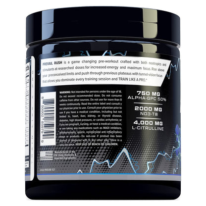 Cutler Nutrition High Stim Pre Workout Powder Prevail Rush Preworkout for Men & Women Cutler NutritionBuy Supplements Australia