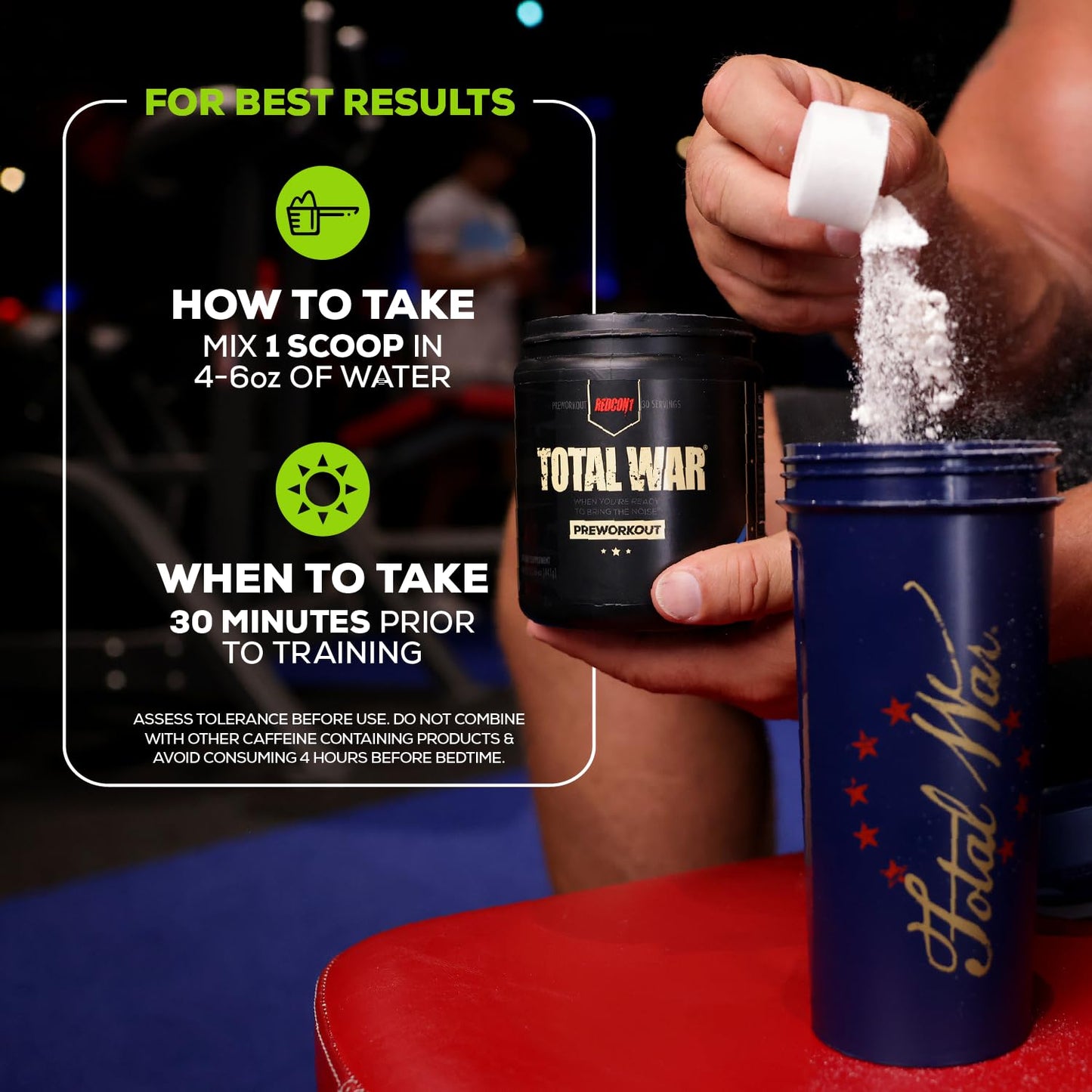 REDCON1 Total War Pre Workout Powder, Blue Lemonade - Beta Alanine + Citrulline Malate REDCON1Buy Supplements Australia