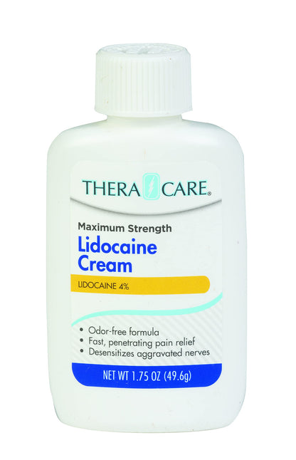 Thera|Care Maximum Strength OTC Lidocaine Cream | Numbs Away Pain | Long-Lasting Relief | Non-Greasy | 1.75 Oz Thera CareBuy Supplements Australia
