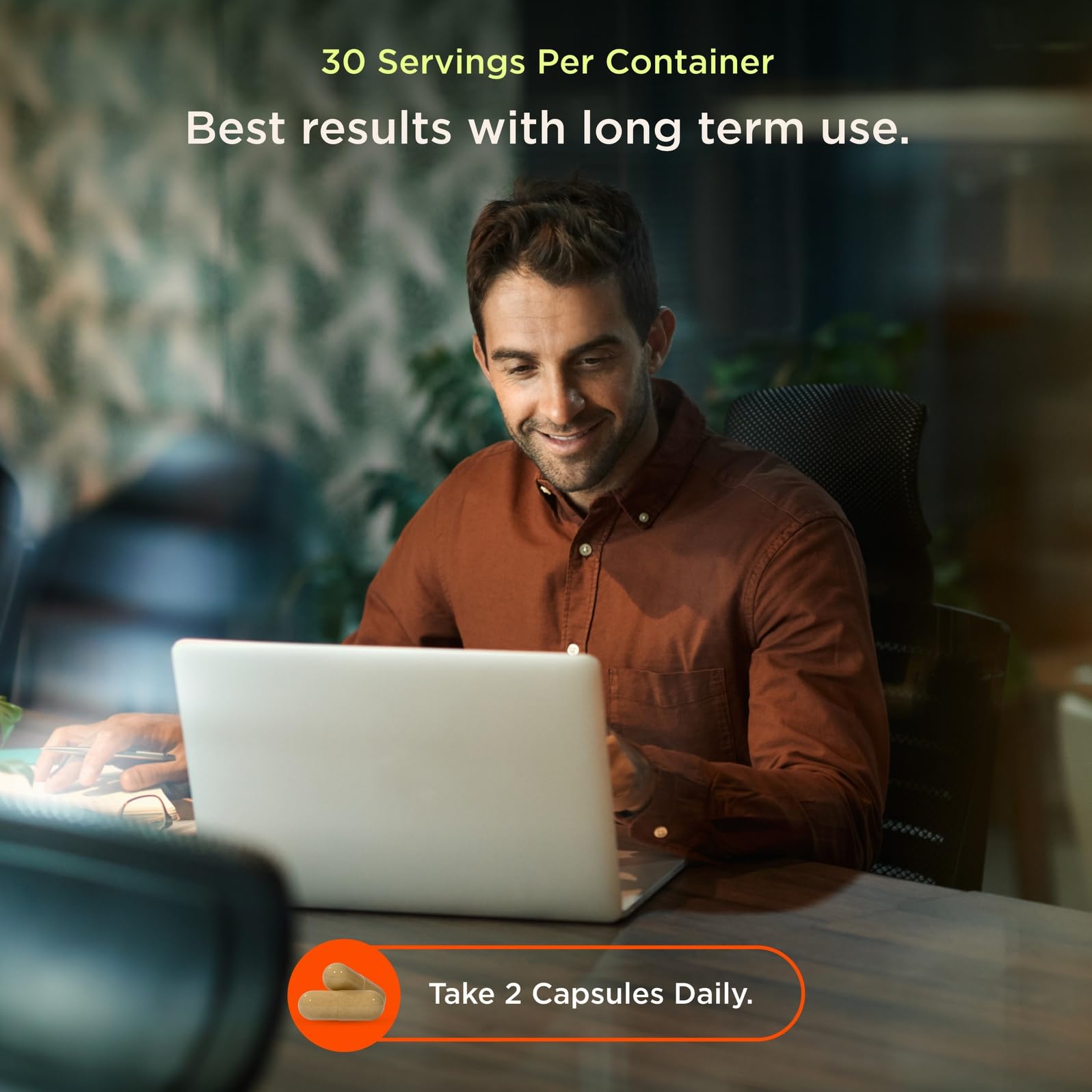 The Genius Brand Genius Eternal - Cellular Repair Supplement for Daily Clarity - Supports Brain Health, Endurance, Energy, Focus, Memory & Vitality - Non-GMO - 60 Veggie Capsules The Genius BrandBuy Supplements Australia