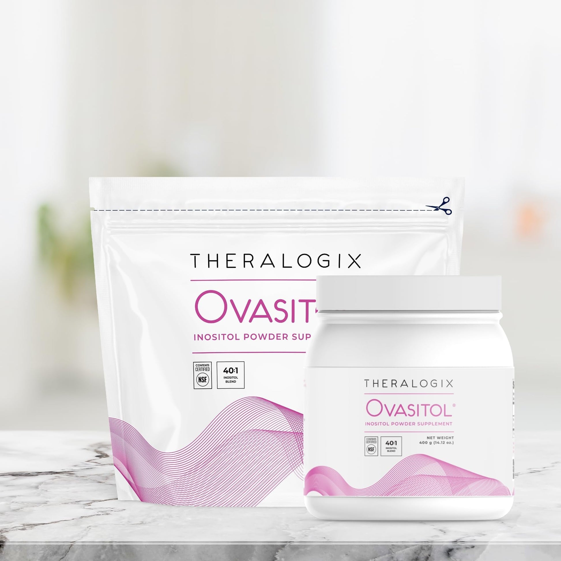 Theralogix Ovasitol Inositol Powder Packets - 180 Servings - Myo-Inositol TheralogixBuy Supplements Australia