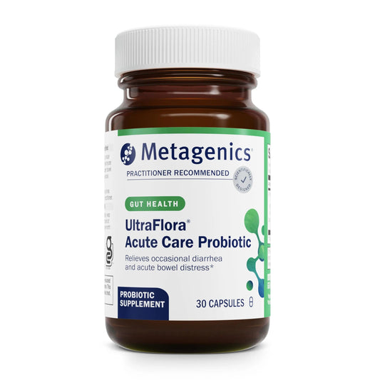 Metagenics UltraFlora Acute Care – Probiotic Supplement for Rapid Relief of Acute Bowel Distress, Bloating & Gas – Supports Healthy Gut Flora & Digestive Comfort – Non-GMO – 30 Capsules* MetagenicsBuy Supplements Australia