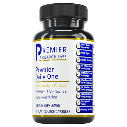 Premier Research Labs Premier Daily One - Super Greens, Vegetable Supplements for Adults with Cruciferous Veggies, Milk Thistle for Liver Support, Phytonutrients, Beta Glucan - 60 Vegetarian Capsules Premier Research LabsBuy Supplements Australia