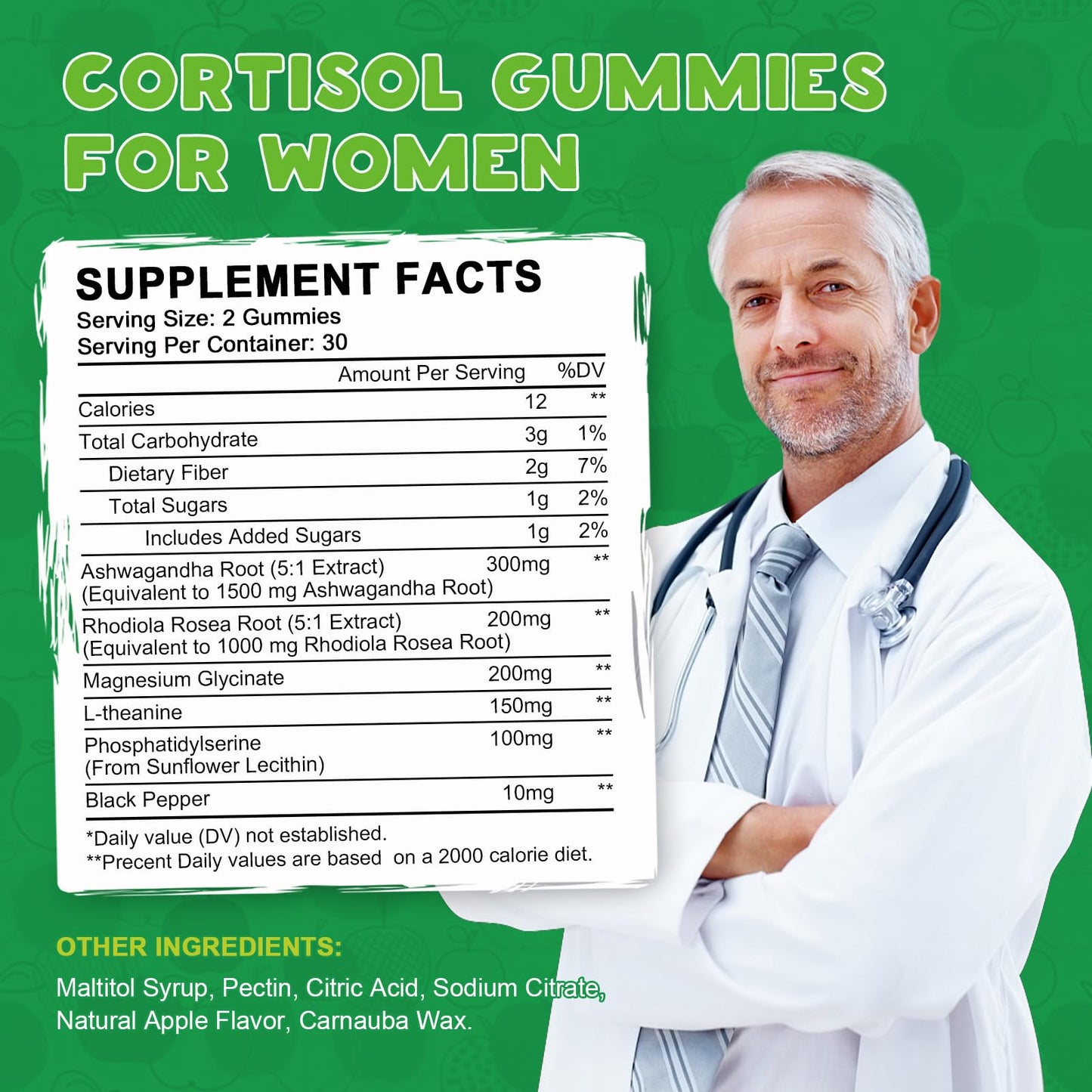 Cortisol Detox for Women Gummies, Cortisol Reducer Detox Manager, Magnesium Ashwagandha Rhodiola Rosea Herbal Complex for Mood/Focus & Sleep, Maintain Healthy Cortisol Levels - 30 Day Vegan Supply LUCNVEMBuy Supplements Australia