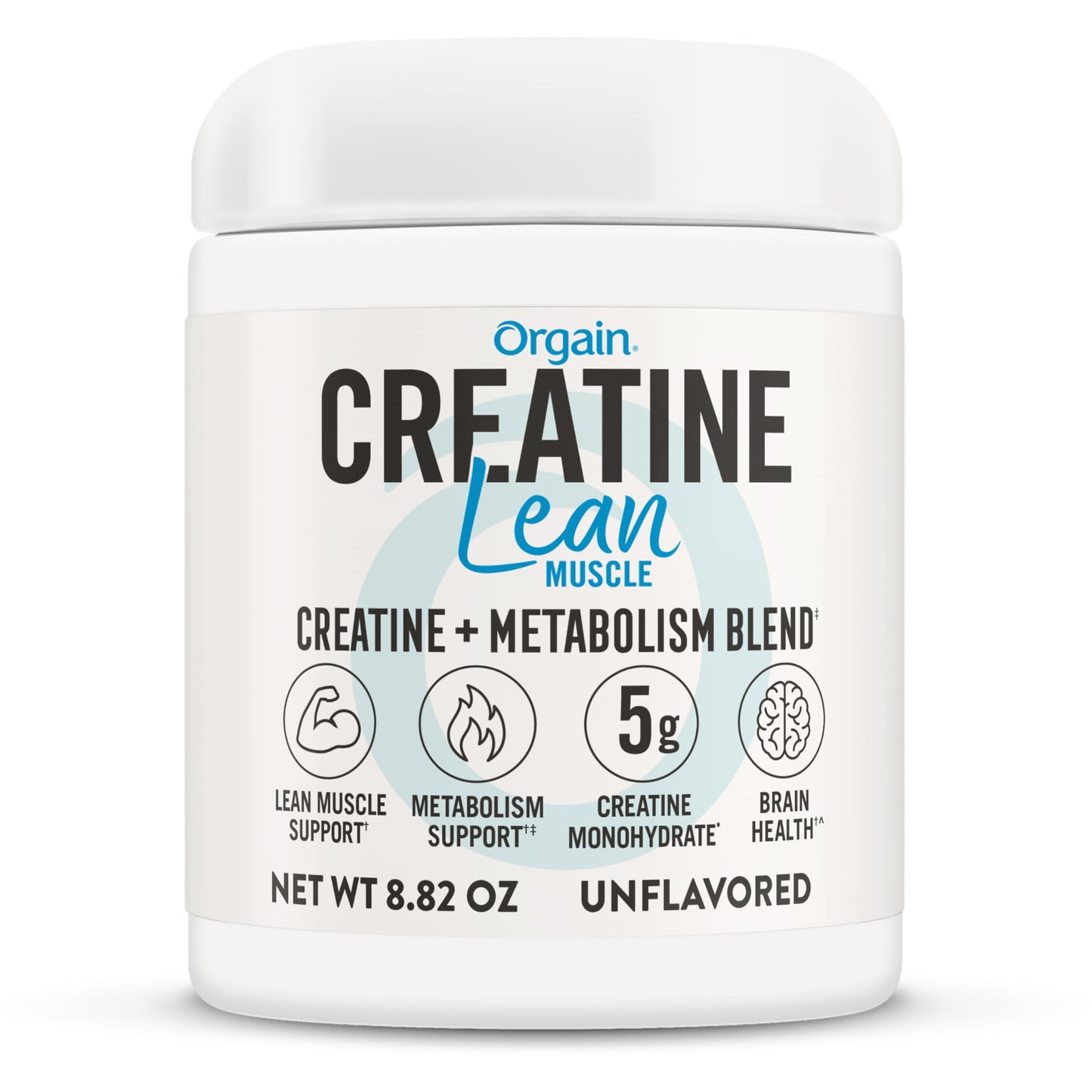 Orgain Micronized Creatine Monohydrate Lean Muscle Powder with Metabolism Blend, Unflavored, 50 Servings, Supports Muscle Strength and Brain Health, No Dairy or Soy, Gluten Free, Vegan OrgainBuy Supplements Australia