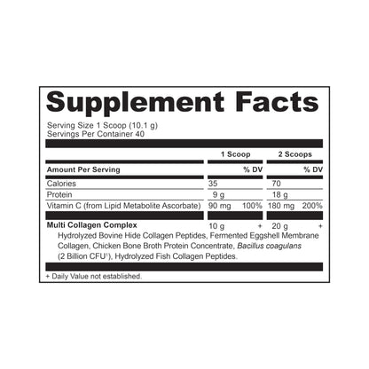 Ancient Nutrition Collagen Peptides Powder, Multi Collagen Protein, Women & Men, Vitamin C, Probiotics, Hydrolyzed Collagen