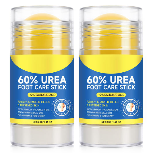 2Pack 60% Urea with 2% Salicylic Acid Urea Foot Care Stick, Foot Cream Moisturizer for Dry Cracked Feet, Knees, Elbows, Hands,Moisturizes and Hydrates the Dry Skin,Callus Remover & Skin Softener QJCWXIAOX buy supplements Au