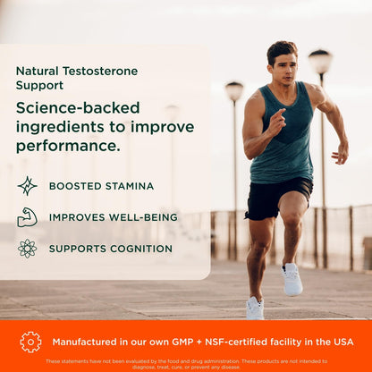 Genius Test, Advanced Testosterone Booster for Men - Natural Stamina, Endurance, Energy & Strength Enhancing Supplement - Lean Muscle Builder, Brain & Libido Support Male Supplements, 120 Veggie Pills The Genius BrandBuy Supplements Australia