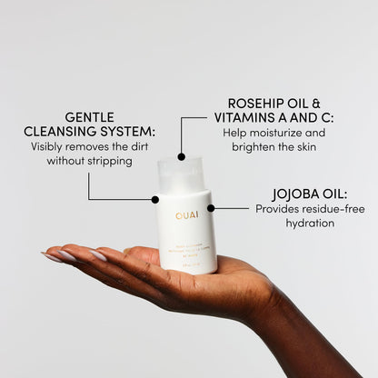 OUAI St. Barts Travel Bundle - Includes Travel Size Scalp & Body Scrub, Foaming Shower Gel, Hydrating Cream, and Hair & Body Mist (4 Count, 3.4 Oz/3.4 Oz/3 Oz/3.3 Oz) OUAIBuy Supplements Australia