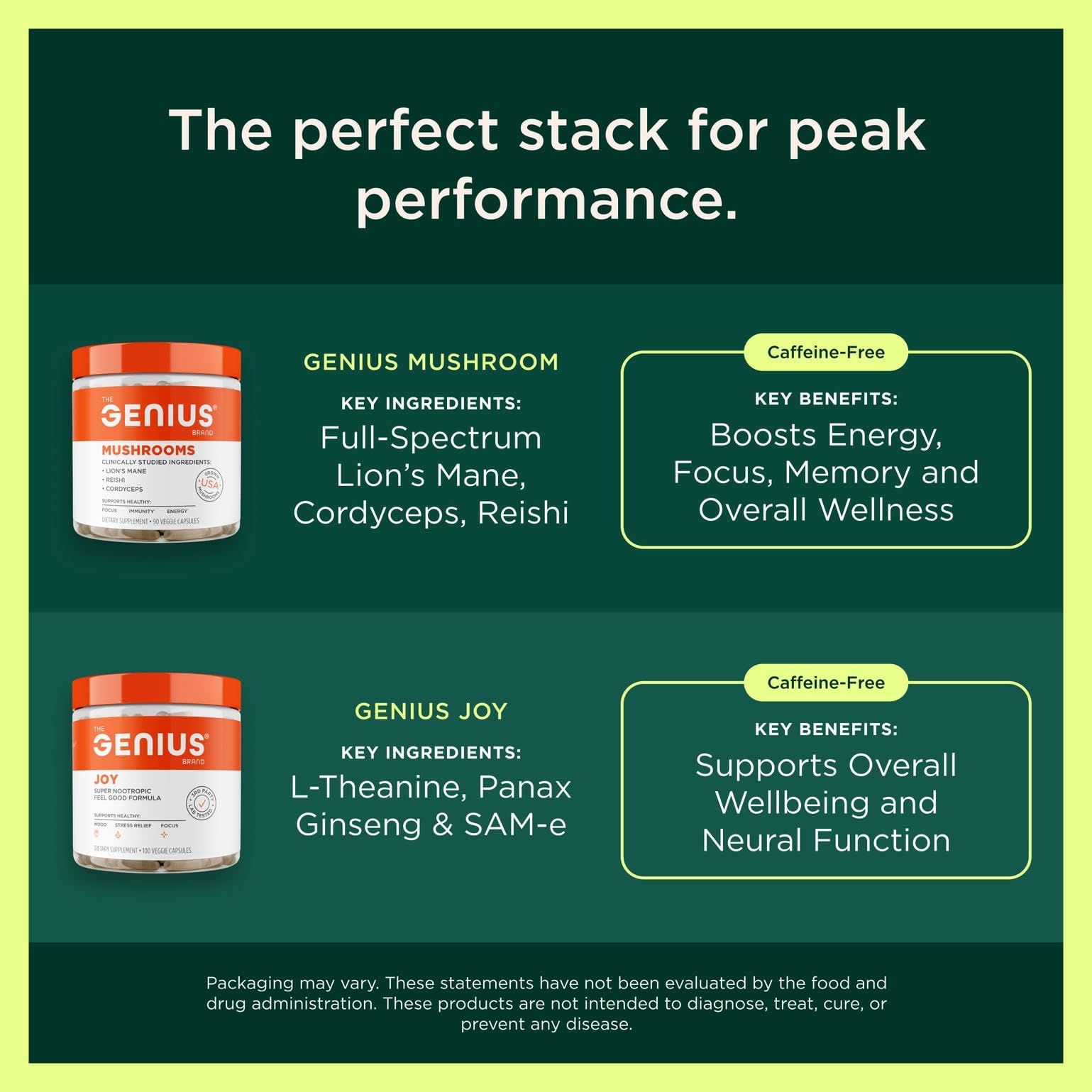 The Genius Brand Daily Superfood Greens - Organic Plant-Based Powder - Pineapple Flavor - Whole Food Blend with Greens, Fruits & Veggies - 30 Serving The Genius BrandBuy Supplements Australia
