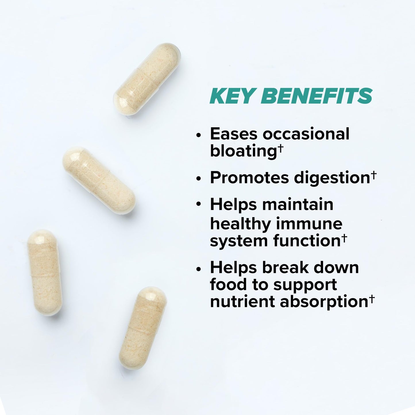 ONNIT Total Gut Health Daily Digestive Support, IGEN™ Non-GMO Tested Digestion Supplement for Women and Men with 7 Strains of Probiotics,
