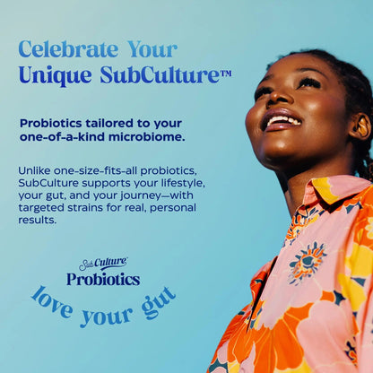 Enzymedica SubCulture Probiotics for Mood, Stress, & Sleep, 50 Billion CFU, Promotes Relaxation, Immune + Digestive Health & Regularity, 30 Count EnzymedicaBuy Supplements Australia