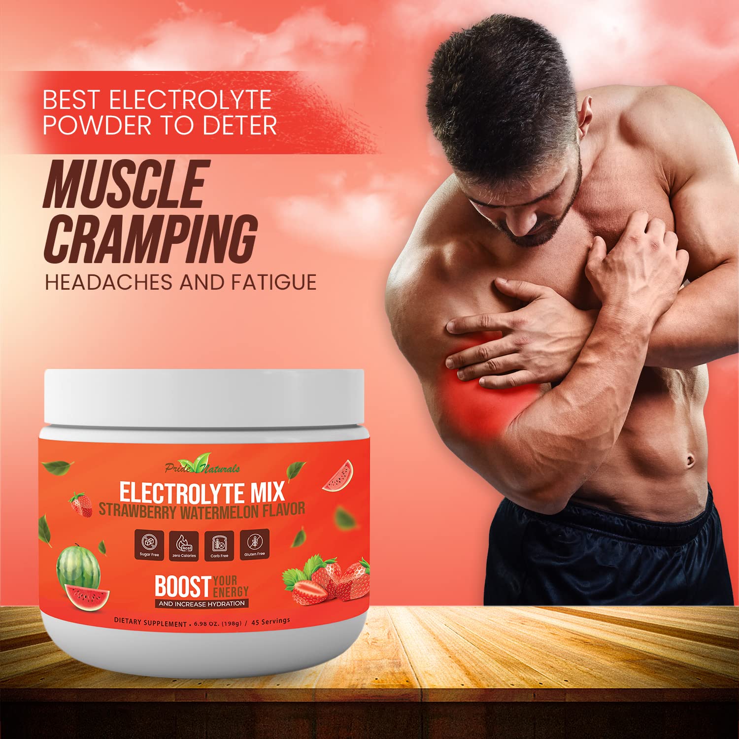 Electrolyte Powder - Refreshing Workout Recovery Electrolytes, Sugar Free, Gluten Free Pride Naturals, IncBuy Supplements Australia