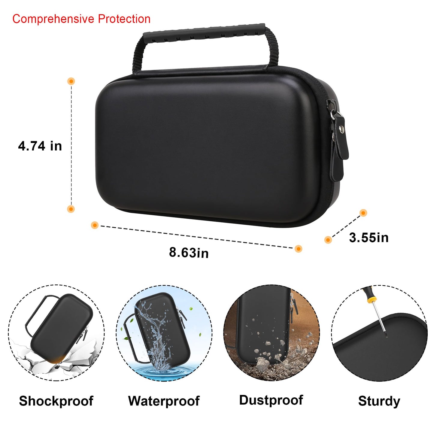 Elonbo Carrying Case for Portable Handheld Inhaler Nebulizer Machine for Adults and Kids ElonboBuy Supplements Australia