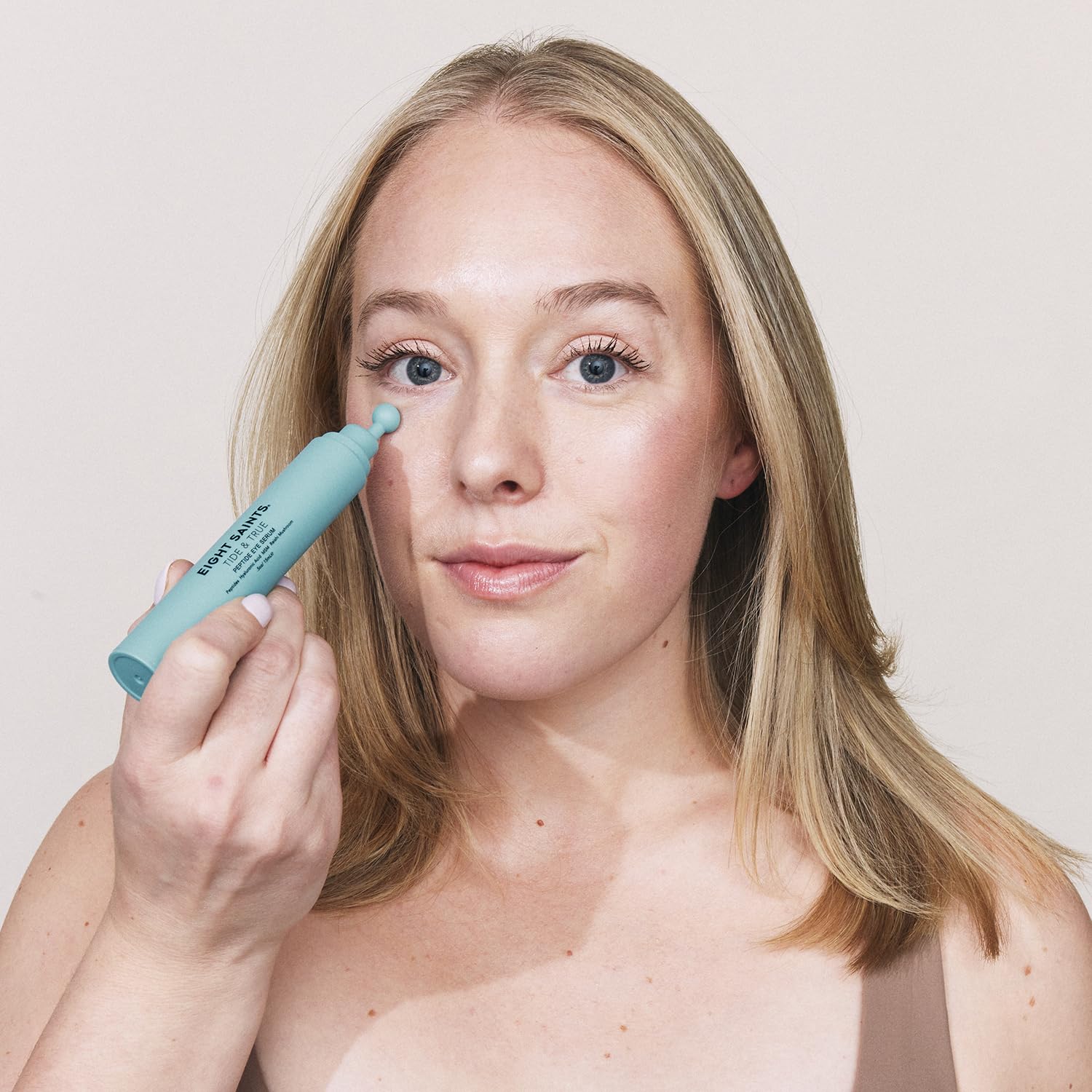 Eight Saints Tide & True Peptide Eye Serum for Puffiness & Wrinkles, Under Eye Roller Ball Treatment for Dark Circles & Fine Lines, with Peptides, Hyaluronic Acid, and Reishi Mushroom, 0.5 fl oz Eight Saints buy supplements Au