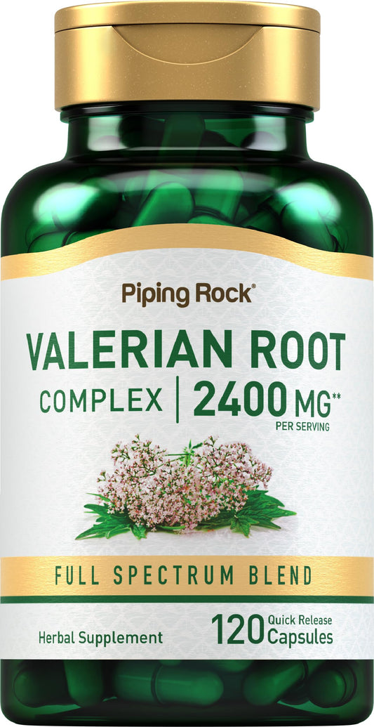 Piping Rock Valerian Root Capsules | 120 Count | Extract Supplement | Herbal Blend | Non-GMO, Gluten Free Piping RockBuy Supplements Australia