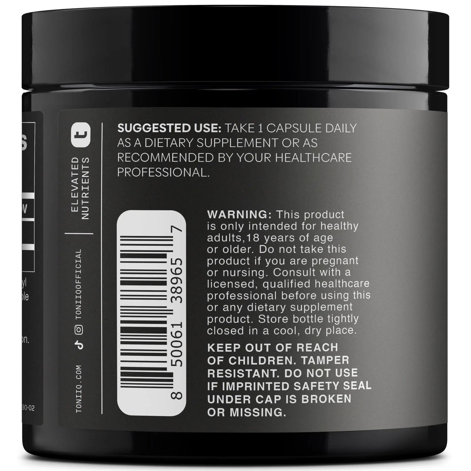 Ergothioneine with Clinically Studied MitoPrime® - High Potency 30mg with 98% Purity - Fermentation-Based L Ergothioneine Supplement - Longevity and Immune Support - Third-Party Tested, 90 Capsules Toniiq buy supplements Au