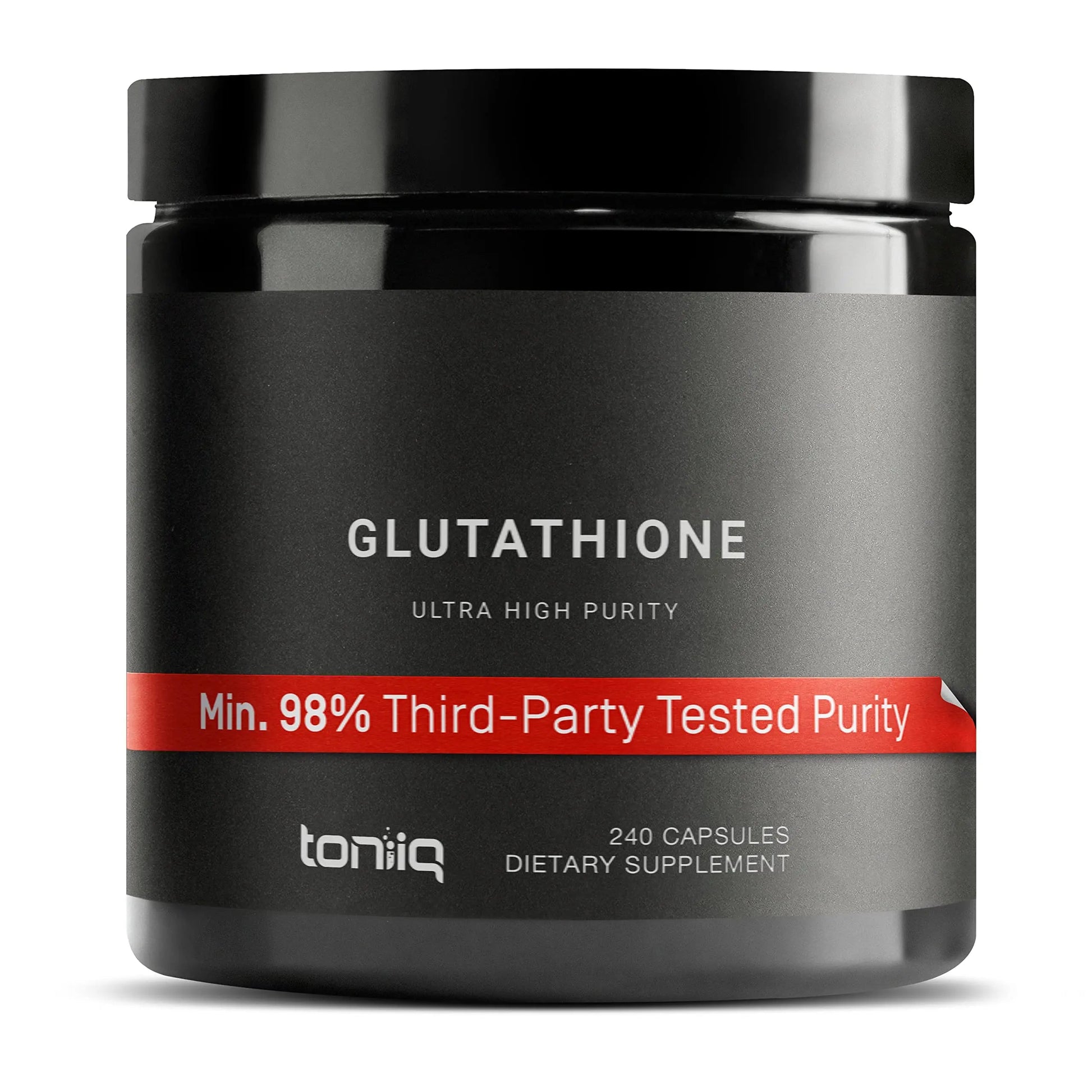 Toniiq Ultra High Strength Glutathione Capsules - 1000mg Concentrated Formula - 98%+ Highly Purified and Bioavailable - Non-GMO Fermentation - 240 Capsules Reduced Glutathione Supplement Toniiq buy supplements Au