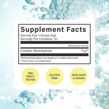 Beam Creatine Monohydrate Powder – 5g Micronized Creatine Monohydrate, Third Party Tested Creatine for Women & Men, Muscle Strength, Growth, Recovery & Cognitive Support, Unflavored, 60 Servings BeamBuy Supplements Australia