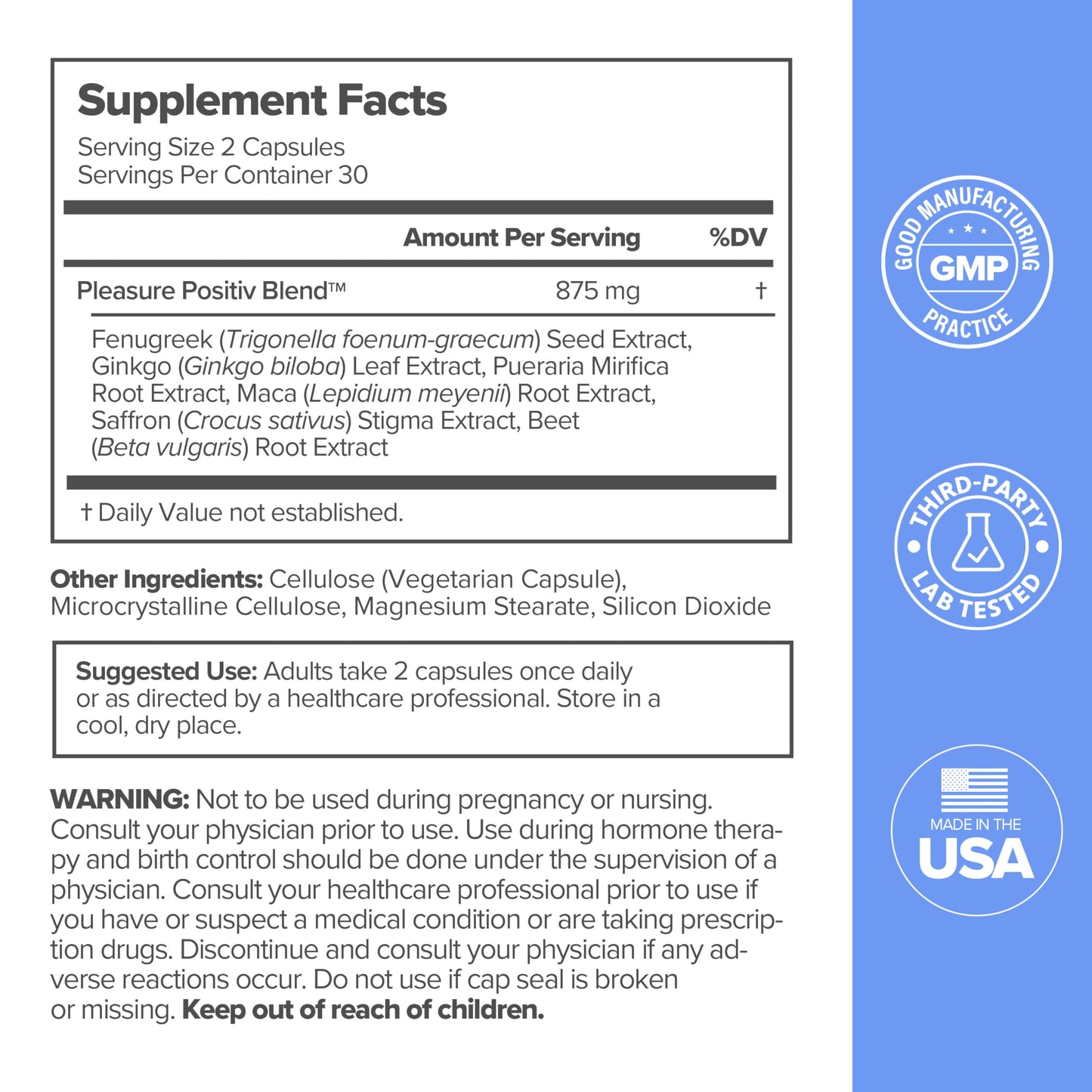 MENO Vaginal Moisture Support Capsules – OBGYN-Formulated to Support Healthy Vaginal Moisture, Mood & Relaxation – Hormone-Free Supplements with Maca Root & Fenugreek Seed Extract – 30 Servings O PositivBuy Supplements Australia