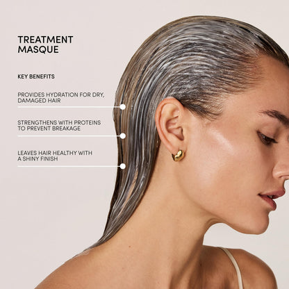 OUAI Fine to Medium Hair Treatment Masque - Mask for Hair Repair, Hydration and Shine - With Shea Butter, Keratin and Panthenol - Paraben, Phthalate and Sulfate Free (3.4 Oz) OUAIBuy Supplements Australia