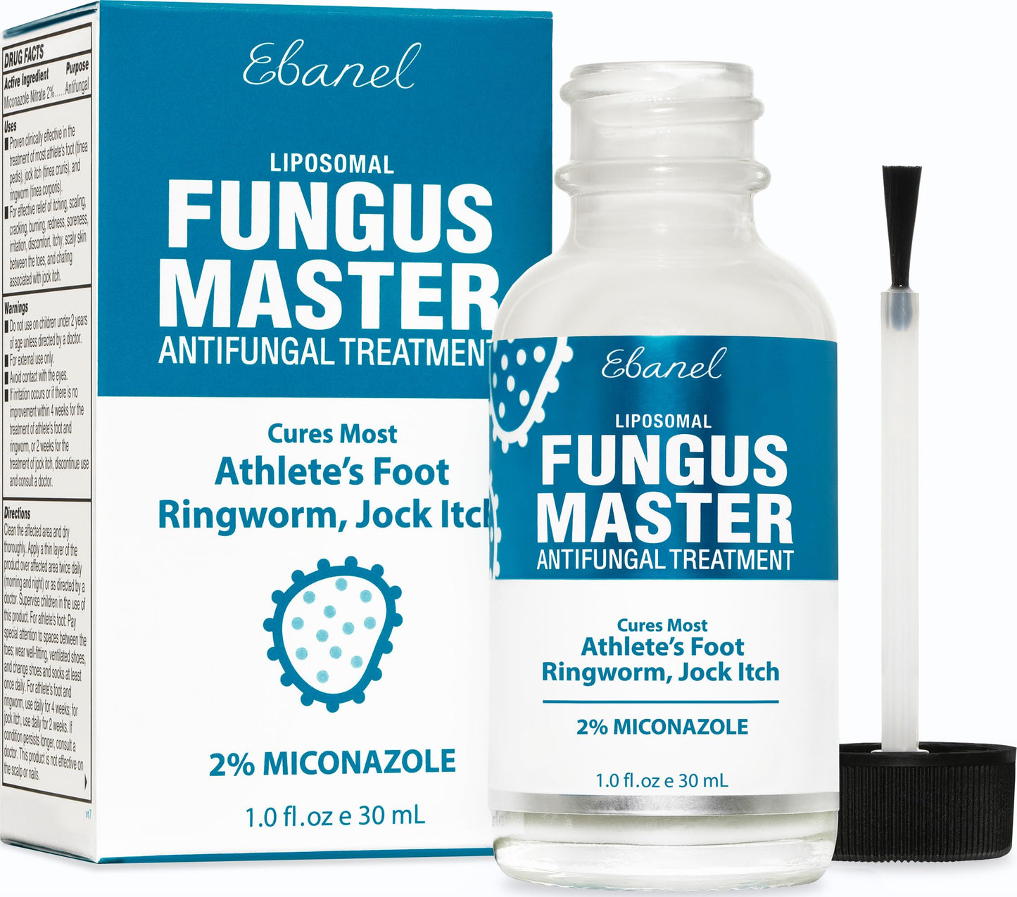 Ebanel Antifungal Cream Miconazole Athletes Foot Treatment, Cures Fungal Infection Leading to Nail Fungus, Jock Itch Cream with Undecylenic Acid, Tea Tree & Manuka Oil, Fast Itch Relief for Ringworm Ebanel buy supplements Au