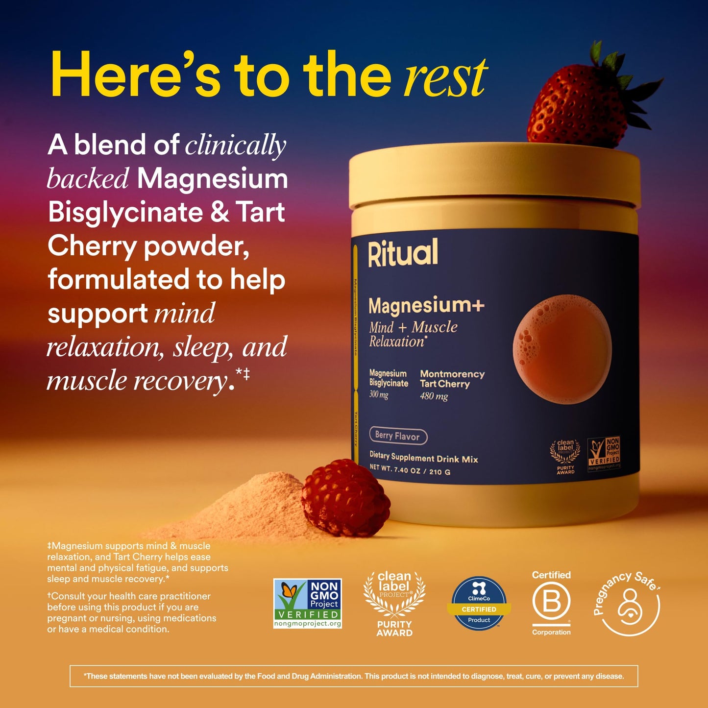 Ritual Pregnancy Relaxation Support Duo with Essential Prenatal Multivitamins to Support Pregnancy Nutrient Demands and Magnesium+ Drink Mix with Magnesium to Help Ease Leg Cramps During Pregnancy RitualBuy Supplements Australia