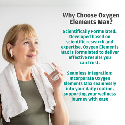 GHT Oxygen Elements Max Liquid Oxygen Drops in 1 Ounce Bottle, Portable Supplement - Bolster Endurance and Stamina, Cleanse Cells (3 Pack) ght Global Health TraxBuy Supplements Australia