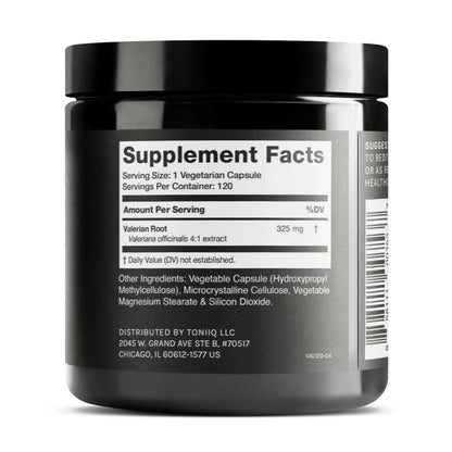 Toniiq Valerian Root Capsules - Ultra High Potency 4:1 Extract - Highly Concentrated - Third-Party Lab Tested - 120 Capsules Toniiq buy supplements Au