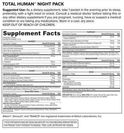 ONNIT Total Human Day and Night Vitamin Packs for Men and Women,Capsule, 30-Day ONNITBuy Supplements Australia