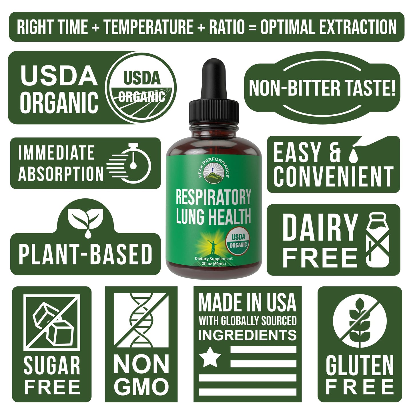 USDA Organic Lung Detox for Smokers and Non Smokers with 6 Top Ingredients. Mullein Leaf, Marshmallow Root, Calendula. Lungs Cleanse for Better Respiratory Health. Liquid Drops Tincture Supplement Peak PerformanceBuy Supplements Australia