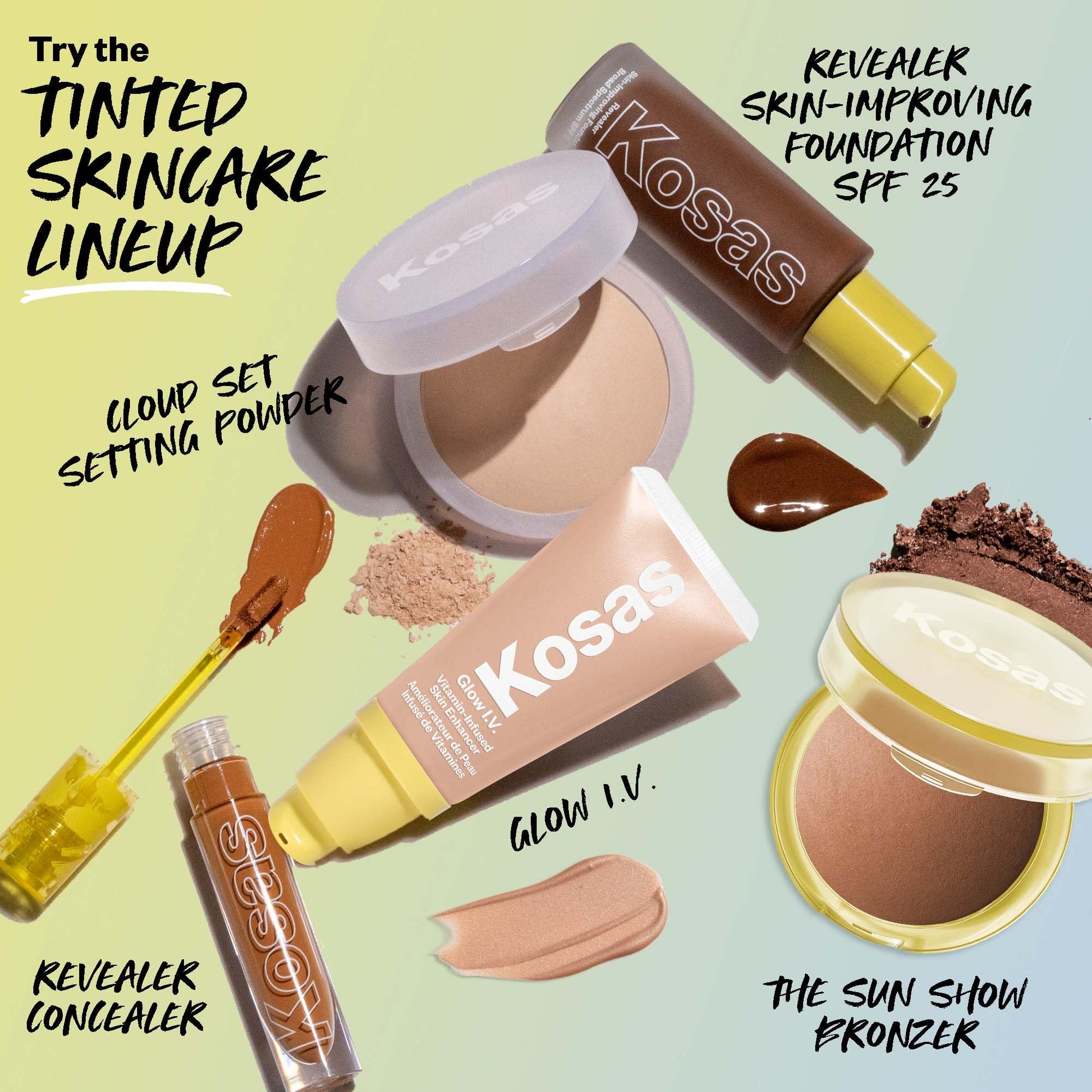 Kosas Sun Show Glowy Warmth Baked Bronzer - Contouring Powder for Cheekbones, Nose & Jawline - Enriched with Concentrated Fatty Acids - Talc-Free, Vegan & Hypoallergenic - Waves KosasBuy Supplements Australia
